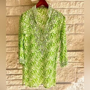 Barbara Gerwit  beaded cotton tunic